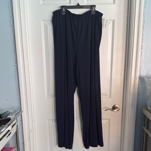 Alex Evenings Dark Blue Gathered Pants